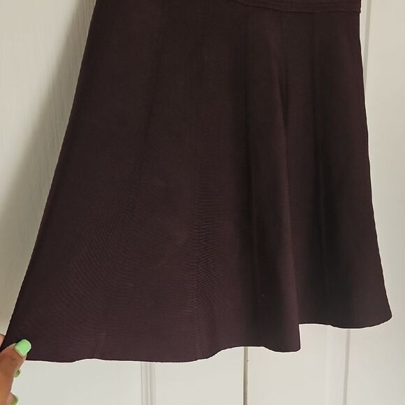Wilfred Deep Purple Pleated A-Line Mini Skirt - Picture 6 of 16